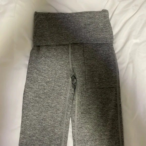 Aerie Offline Grey Foldover Pants - Picture 2 of 3